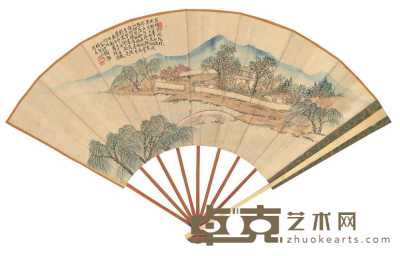 顾潞 莫枚 庚子（1900年）作 烂漫清兴 隶书 52×18.3cm